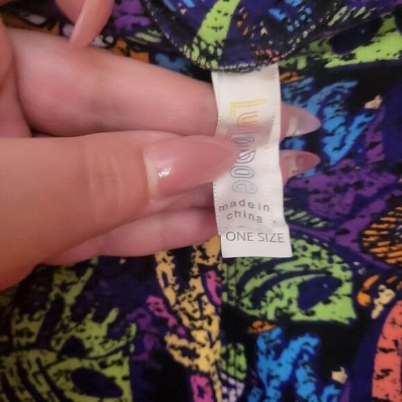 LuLaRoe Neon Fish Leggings - Picture 4 of 5